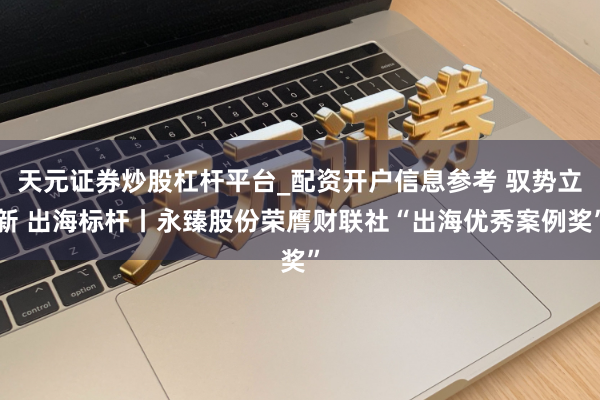 天元证券炒股杠杆平台_配资开户信息参考 驭势立新 出海标杆丨永臻股份荣膺财联社“出海优秀案例奖”